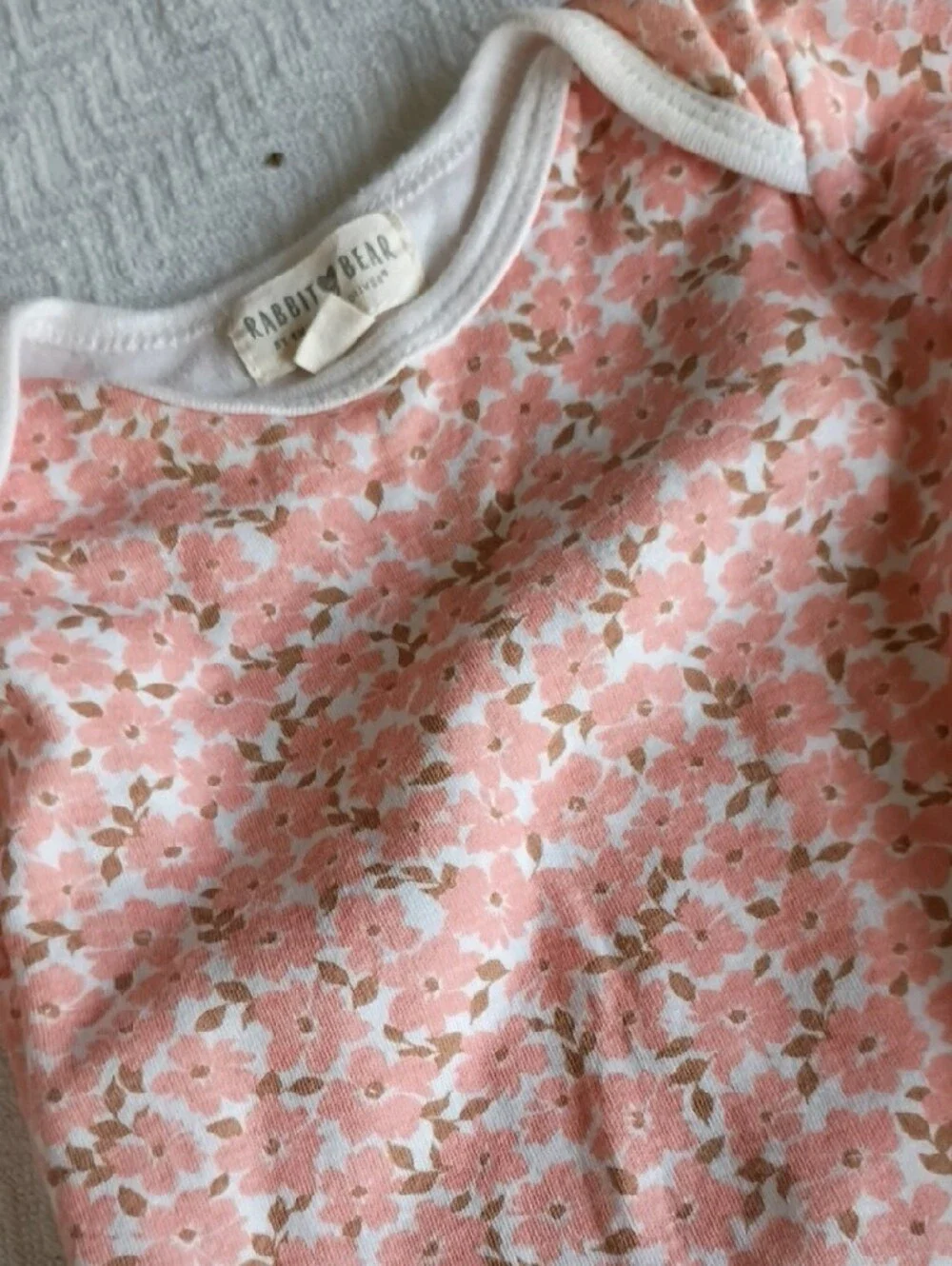 Floral Pink Long-Sleeve Baby Bodysuit by Petit Bateau